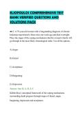 ELIOPOULOS COMPREHENSIVE TEST&NewLine;BANK VERIFIED QUESTIONS AND&NewLine;SOLUTIONS PACK