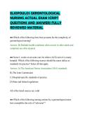 ELIOPOULOS GERONTOLOGICAL&NewLine;NURSING ACTUAL EXAM SCRIPT&NewLine;QUESTIONS AND ANSWERS FULLY&NewLine;REVIEWED MATERIAL