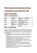 2026&sol;2027 BC Occupational Therapy Jurisprudence & Practice Act&colon; S-Tier Elite Mastery Test Bank &lpar;33&plus; Q&A&rpar;