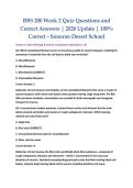 BBS 200 Week 2 Quiz &ndash; Sonoran Desert School Study Guide and Practice Questions &lpar;2026&rpar;
