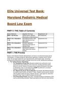 2026&sol;2027 Elite S-Tier Test Bank&colon; Maryland Podiatric Medical Board Law & Jurisprudence Exam &lpar;33&plus; Q&A&rpar;