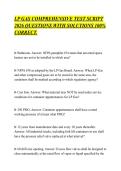 LP GAS COMPREHENSIVE TEST SCRIPT&NewLine;2026 QUESTIONS WITH SOLUTIONS 100&percnt;&NewLine;CORRECT