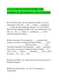 LP GAS FINAL STUDY GUIDE 2026&NewLine;COMPLETE QUESTIONS AND ANSWERS