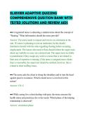 ELSEVIER ADAPTIVE QUIZZING&NewLine;COMPREHENSIVE QUESTION BANK WITH&NewLine;TESTED SOLUTIONS AND REVIEW AIDS