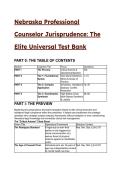 NEBRASKA Professional Counselor Jurisprudence&colon; The Elite Universal Test Bank &lpar;2026&sol;2027&rpar;