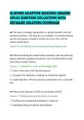 ELSEVIER ADAPTIVE QUIZZING GRADED&NewLine;APLUS QUESTION COLLECTION WITH&NewLine;DETAILED SOLUTION COVERAGE