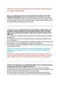 AHIP Final Exam 2027&colon; Actual Exam Questions & Correct Answers with Rationales &vert; A&plus; Graded &vert; Latest Update