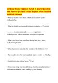 Virginia Heavy Highway Batch 1 2026 Question&NewLine;and Answer &vert; Actual Tested Papers with Detailed&NewLine;Verified Answers