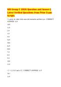 NIH Group E 2026 Question and Answer &vert;&NewLine;Latest Verified Questions from Prior Exam&NewLine;Scripts