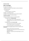 Samenvatting -  Sociologie &lpar;V5D218&rpar;