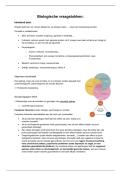 Samenvatting -  Biologische vraagstukken &lpar;V5D438&rpar;