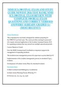 NIMS ICS-300 FINAL EXAM AND STUDY &NewLine;GUIDE NEWEST 2026 TEST BANK&vert; NIMS &NewLine;ICS-300 FINAL EXAM REVIEW WITH &NewLine;COMPLETE 500 REAL EXAM &NewLine;QUESTIONS AND CORRECT VERIFIED &NewLine;ANSWERS&sol; ALREADY GRADED A&plus; &NewLine;&lpar;MOST RECENT&excl;&excl;&rpar; 