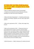 IVY TECH APHY 101 FINAL EXAM Questions&NewLine;and Answers 2026 &vert; Complete Review Guide&NewLine;&vert; A&plus; Verified