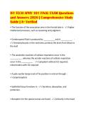 IVY TECH APHY 101 FINAL EXAM Questions&NewLine;and Answers 2026 &vert; Comprehensive Study&NewLine;Guide &vert; A&plus; Verified