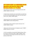 IVY TECH APHY 101 MIDTERM EXAM&NewLine;Question and Answer 2026 &vert; Full&NewLine;Revision Guide &vert; A&plus; Verified&NewLine;