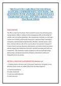 NR 574 ACUTE CARE PRACTICUM I FINAL &NewLine;EXAM 2026 COMPREHENSIVE TEST BANK - 500 &NewLine;QUESTIONS WITH ANSWERS AND RATIONALES &NewLine;Chamberlain University &vert; 2025-2026 Academic Year &vert; &NewLine;Most Recent Edition 