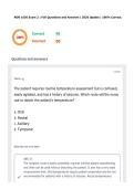 NUR 1020 Exam 2 &vert; Full Questions and Answers &vert; 2026 Update &vert; 100&percnt; Correct - Broward College&period;