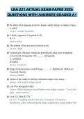 LRA 221 ACTUAL EXAM PAPER 2026&NewLine;QUESTIONS WITH ANSWERS GRADED A&plus;