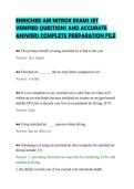 ENRICHED AIR NITROX EXAMS SET&NewLine;VERIFIED QUESTIONS AND ACCURATE&NewLine;ANSWERS COMPLETE PREPARATION FILE
