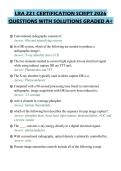 LRA 221 CERTIFICATION SCRIPT 2026&NewLine;QUESTIONS WITH SOLUTIONS GRADED A&plus;