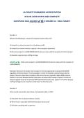 LA COUNTY PARAMEDIC ACCREDITATION&NewLine;ACTUAL EXAM PAPER 2026 COMPLETE&NewLine;QUESTIONS AND ANSWER-S GRADED A&plus; REAL EXAM&excl;&excl;&excl;