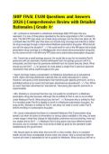 AHIP FINAL EXAM Questions and Answers&NewLine;2026 &vert; Comprehensive Review with Detailed&NewLine;Rationales &vert; Grade A&plus;