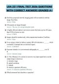 LRA 221 FINAL TEST 2026 QUESTIONS&NewLine;WITH CORRECT ANSWERS GRADED A&plus;