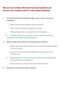 Wound Care Final Quiz &lpar;Remotely Proctored&rpar; Questions and Answers with Complete solution &vert; New Update 2026&sol;2027