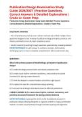 Publication Design Examination Study Guide 2026&sol;2027 &vert; Practice Questions&comma; Correct Answers & Detailed Explanations &vert; Grade A&plus; Exam Prep