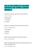 LRA 225 TEST PAPER FULL SOLUTION&NewLine;QUESTIONS AND CORRECT ANSWERS&NewLine;GRADED A&plus;
