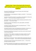 Captains Exam - Rules of the Road with all Correct & 100&percnt; Verified Answers &vert;Actual Complete Exam &vert;Already Graded A&plus;