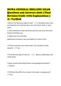 NGWA GENERAL DRILLING EXAM&NewLine;Questions and Answers 2026 &vert; Final&NewLine;Revision Guide with Explanations &vert;&NewLine;A&plus; Verified