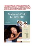 COMPLETE TEST BANK FOR MATERNAL CHILD NURSING CARE&colon; &NewLine;COMPREHENSIVE CHAPTER-BY-CHAPTER QUESTIONS&comma; ANSWERS&comma; &NewLine;AND DETAILED RATIONALES FOR ALL CHAPTERS &lpar;CHAPTERS 1&ndash;31&rpar;&comma; &NewLine;6TH EDITION&comma; BY SHANNON E&period; PERRY&comma; MARILYN J&period; HOCKENBERRY&comma; &NewLine;DEITRA LEONARD LOWDERMILK&comma;