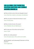 LRA 225 WEEK 1 TEST PAPER FULL&NewLine;SOLUTION QUESTIONS AND CORRECT&NewLine;ANSWERS GRADED A&plus;