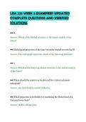 LRA 225 WEEK 2 EXAMPREP UPDATED&NewLine;COMPLETE QUESTIONS AND VERIFIED&NewLine;SOLUTIONS