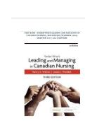 Test Bank for Yoder-Wise's Leading and Managing in Canadian Nursing &lpar;3rd Edition&comma; 2024&rpar; &ndash; All Chapters 1-32