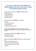 NU 518 Exam 1 latEst 2026 actUal QUEstioNs aNd&NewLine;VErifiEd aNsWErs &lpar;latEst 2026 &sol; 2027 UpdatE&rpar; a&plus; GradE&NewLine;100&percnt; GUaraNtEE VErifiEd By ExpErts 