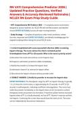 RN VATI Comprehensive Predictor 2026 &vert; Updated Practice Questions&comma; Verified Answers & Accuracy-Reviewed Rationales &vert; NCLEX RN Exam Prep Study Guide