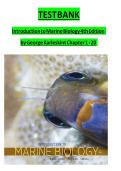 Test Bank&colon; Introduction to Marine Biology 4th Edition by Karleskint &lpar;Chapters 1-20&rpar;