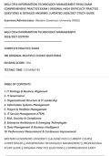 WGU C954 INFORMATION TECHNOLOGY MANAGEMENT FINAL EXAM&NewLine;COMPREHENSIVE PRACTICE EXAM &vert; ORIGINAL HIGH-DIFFICULTY PRACTICE&NewLine;QUESTIONS & DETAILED ANSWERS &vert; UPDATED 2026&sol;2027 STUDY GUIDE