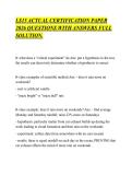 LS15 ACTUAL CERTIFICATION PAPER&NewLine;2026 QUESTIONS WITH ANSWERS FULL&NewLine;SOLUTION
