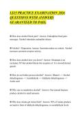 LS15 PRACTICE EXAMINATION 2026&NewLine;QUESTIONS WITH ANSWERS&NewLine;GUARANTEED TO PASS