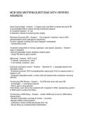 MCB 2050 MIDTERM QUESTIONS WITH VERIFIED ANSWERS