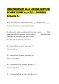 LSU ECONOMICS 2030 SECOND MIDTERM&NewLine;REVIEW SCRIPT 2026 FULL ANSWERS&NewLine;GRADED A&plus;&NewLine;