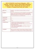APEA 3P 2026&sol;2027 Actual Exam &lpar;Orthopedics - APEA&NewLine;Testbank&rpar; - Questions with & Answers In-Depth Explanations &vert;&NewLine;Complete A&plus; Guide - 200 Questions and Answers Already&NewLine;Graded A&plus; Premium Exam Tested And Verified