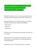 LSUS MBA-703 COMPREHENSIVE TEST&NewLine;SCRIPT 2026 QUESTIONS WITH&NewLine;SOLUTIONS 100&percnt; CORRECT