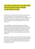 LSUS MBA-703 PRACTICE EXAMINATION&NewLine;2026 QUESTIONS WITH ANSWERS&NewLine;GUARANTEED TO PASS&period;