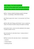 LSUS MBA-703 MANAGERIAL&NewLine;ACCOUNTING REVIEW 2026 QUESTIONS&NewLine;WITH SOLUTIONS TESTED QUESTIONS&period;