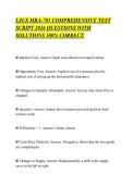 LSUS MBA-703 COMPREHENSIVE TEST&NewLine;SCRIPT 2026 QUESTIONS WITH&NewLine;SOLUTIONS 100&percnt; CORRECT