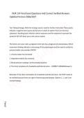 NUR 114 Final Exam Questions And Correct Verified Answers Updated Version 2026&sol;2027